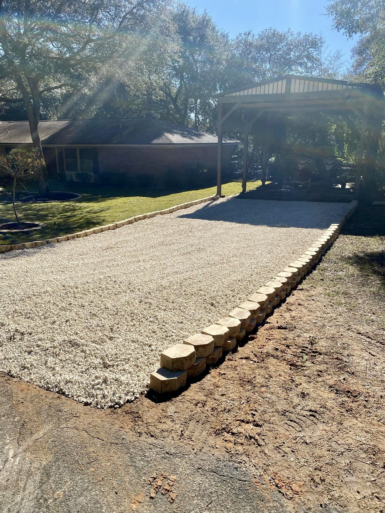 Ditch the Dull Driveway, Elevate Your Arrival with Stone by Zion Landscaping Services in Shalimar, FL